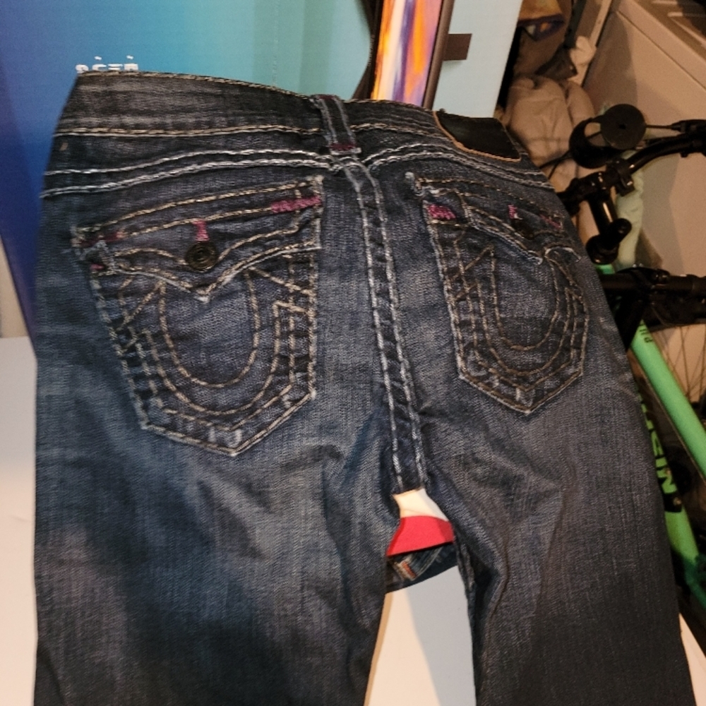 True Religion Women's Dark Blue Jeans